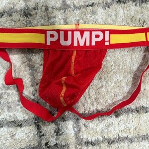 Pump! Red/Yellow Mesh Jockstrap XL/XXL